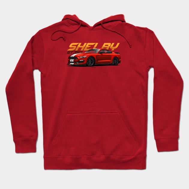 Mustang Shelby Gt350 Hoodie by LpDesigns_